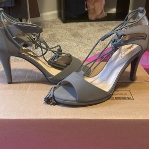 Grey Sandals Size 9
